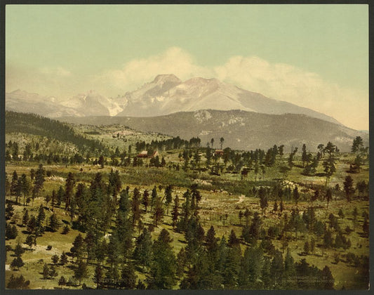 A picture of Long's Peak from Mont Alto, Colorado