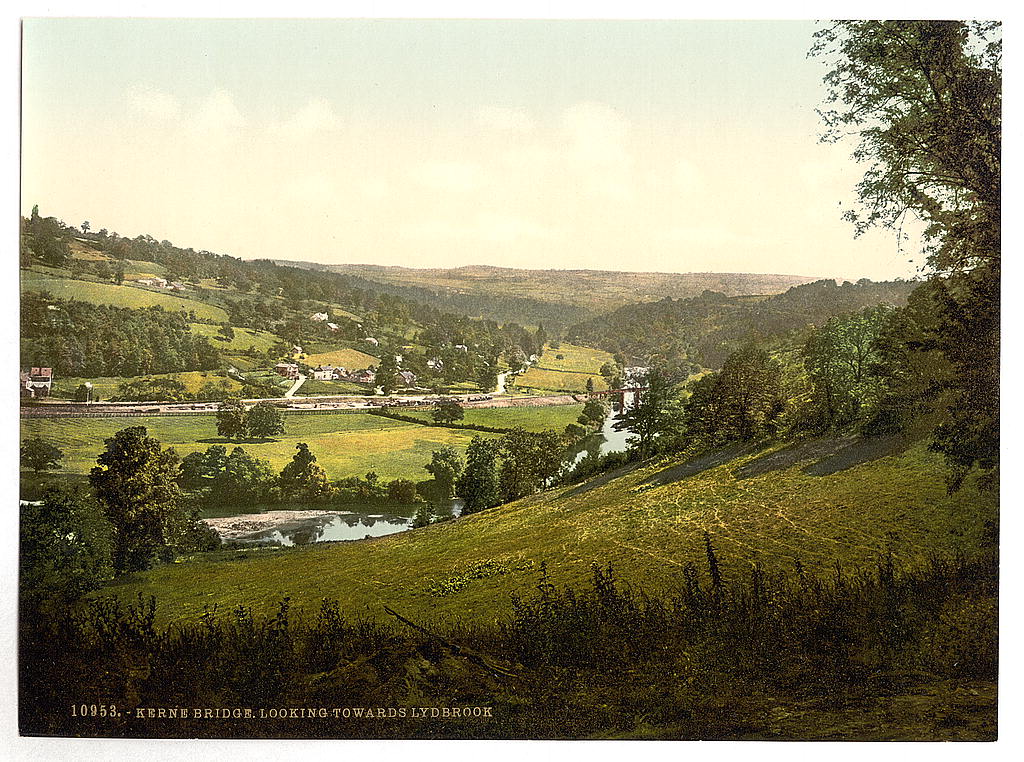 A picture of Looking towards Lydbrook, Kerne Bridge, England