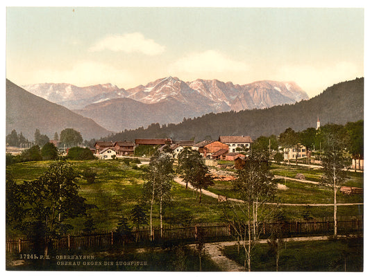 A picture of Looking towards the Zugspitze, Oberau, Upper Bavaria, Germany