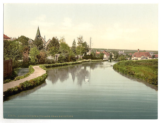 A picture of Loose Church and village, near Maidstone, England