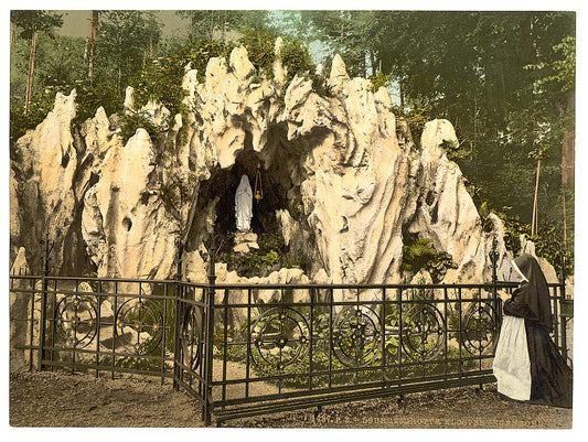 A picture of Lourdes Grotto, near the nunnery of Ingenbohl, Lake Lucerne, Switzerland