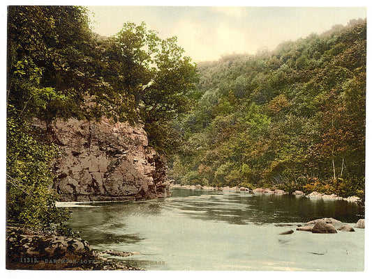 A picture of Lovers leap, Holne Chase, Dartmoor, England