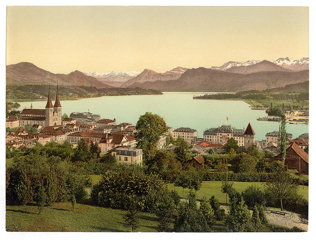 A picture of Lucerne, Lake Lucerne, Switzerland