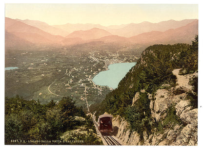 A picture of Lugano, from San Salvatore, Tessin, Switzerland