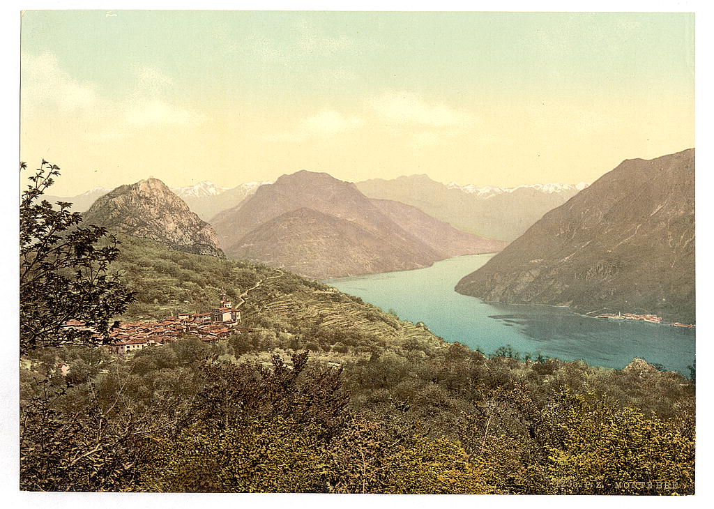 A picture of Lugano, Monte Brè, Tessin, Switzerland