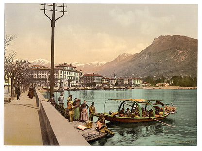 A picture of Lugano, on the quay, Tessin, Switzerland