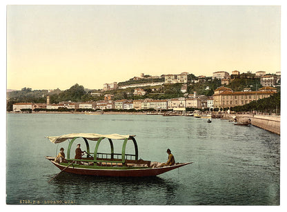 A picture of Lugano, the quay, Tessin, Switzerland