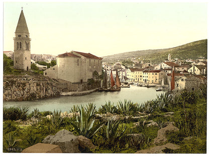 A picture of Lussin-Grande (i.e., Lussingrande), general view, Istria, Austro-Hungary