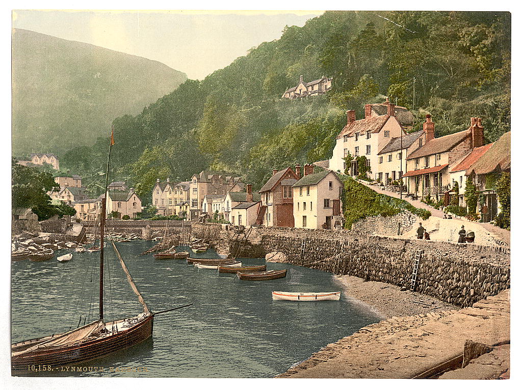 A picture of Lynmouth Harbor, Lynton and Lynmouth, England