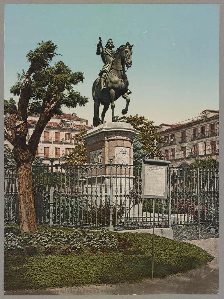 A picture of Madrid. Monumento de Felipe III