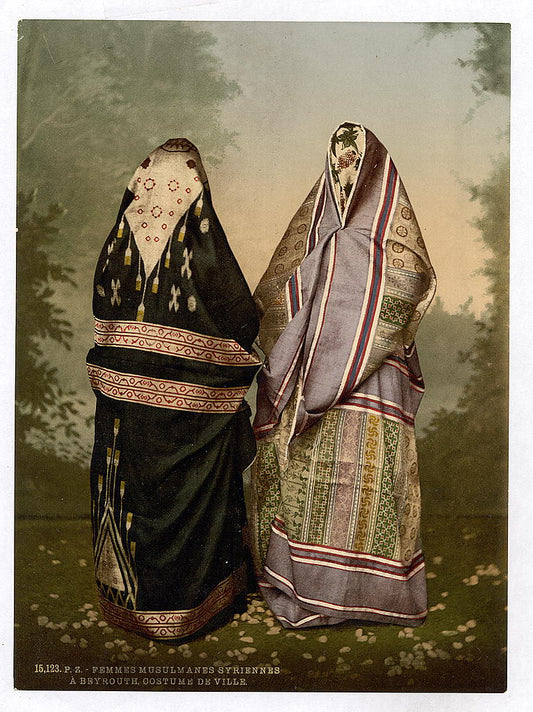 A picture of Mahomedan women in town costume, Holy Land