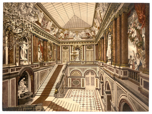 A picture of Main stairway, Herrenchiemsee Castle, Upper Bavaria, Germany