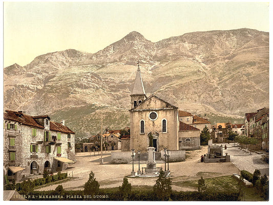 A picture of Makarska, Cathedral Square, Dalmatia, Austro-Hungary