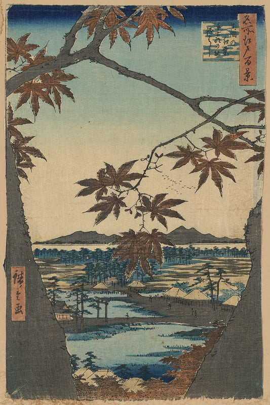 A picture of Mama no momiji tekona no yashiro tsugihashi