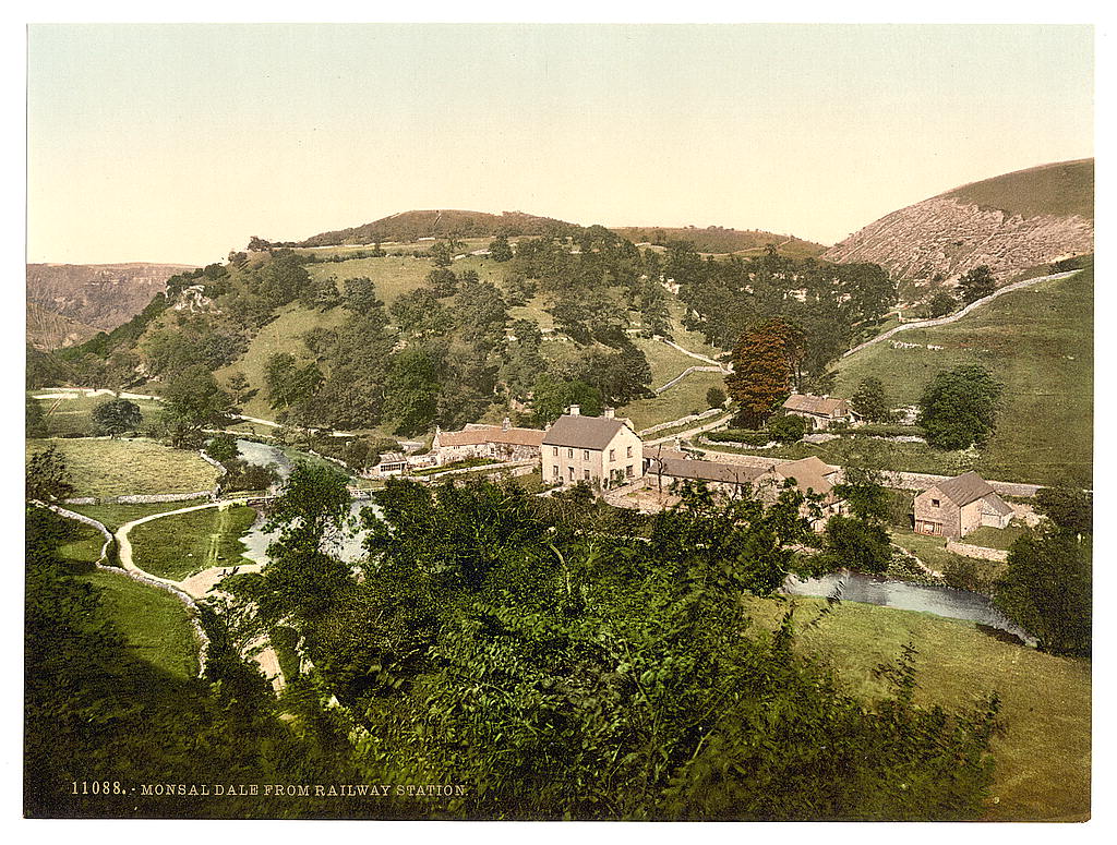 A picture of Mansal Dale from railway station, Derbyshire, England