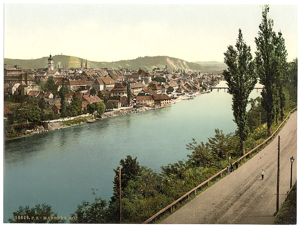 A picture of Marburg (i.e., Maribor), general view, Styria, Austro-Hungary