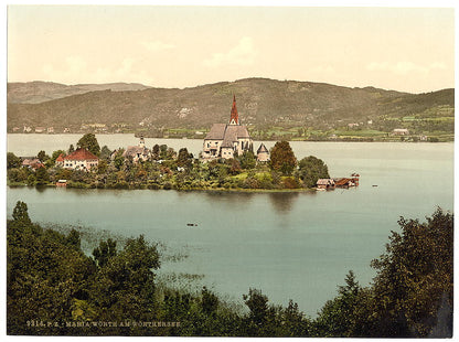 A picture of Maria-Wörth on Wörthersee, Carinthia, Austro-Hungary