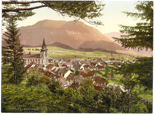A picture of Mariazell, general view, Styria, Austro-Hungary