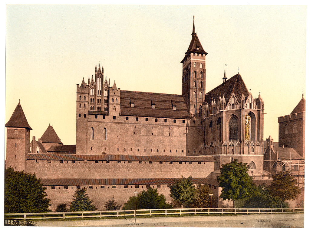 A picture of Marienburg, east side, Prussia, Germany (i.e., Malbork, Poland)