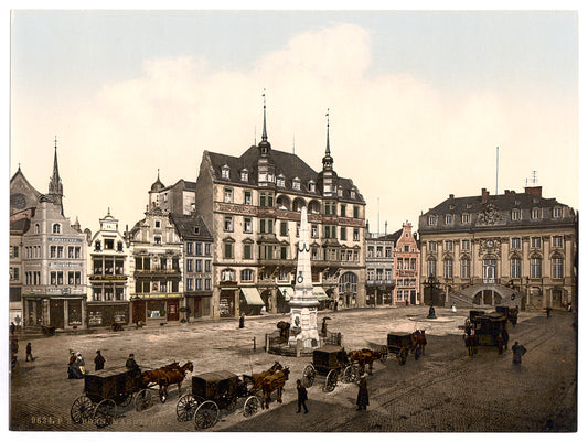 A picture of Market place, Bonn, the Rhine, Germany