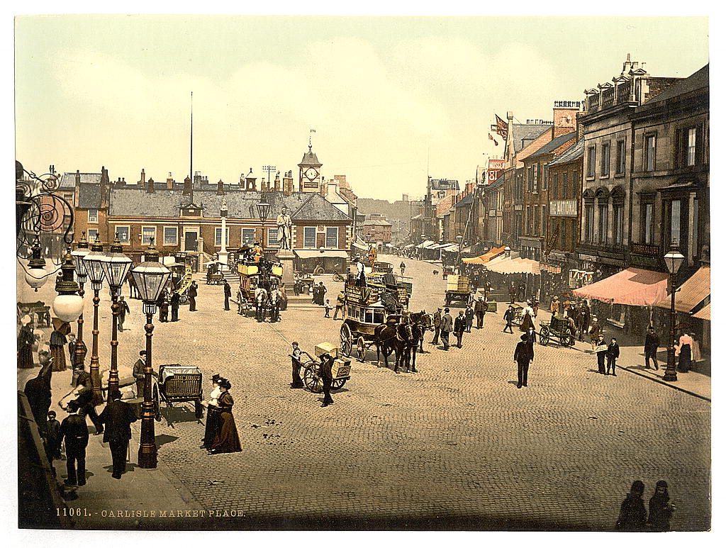 A picture of Market place, Carlisle, England