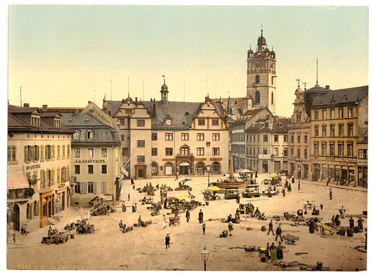 A picture of Market place, Darmstadt, the Rhine, Germany
