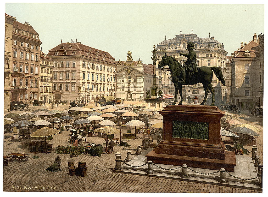 A picture of Market place, Vienna, Austro-Hungary