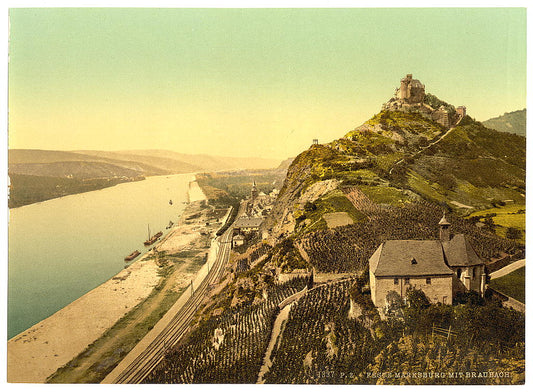 A picture of Marksburg and Braubach, the Rhine, Germany