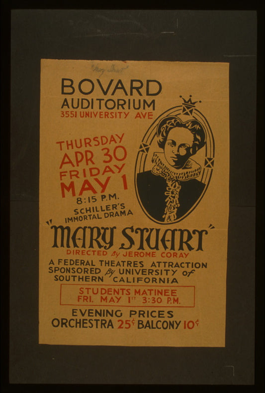 A picture of "Mary Stuart" directed by Jerome Coray