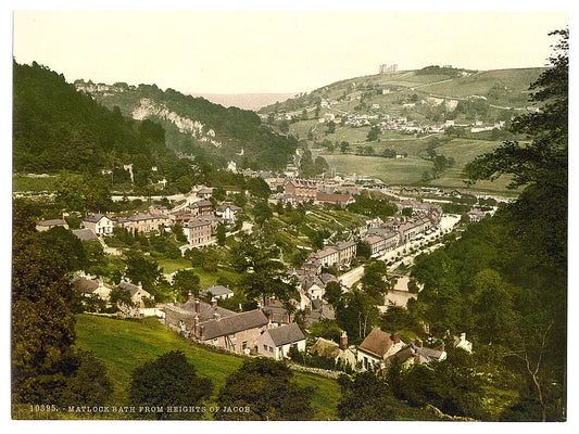 A picture of Matlock Bath, from Heights of Jacob, Derbyshire, England