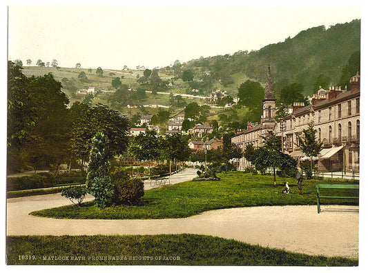 A picture of Matlock with promenade and Heights of Jacob, Derbyshire, England