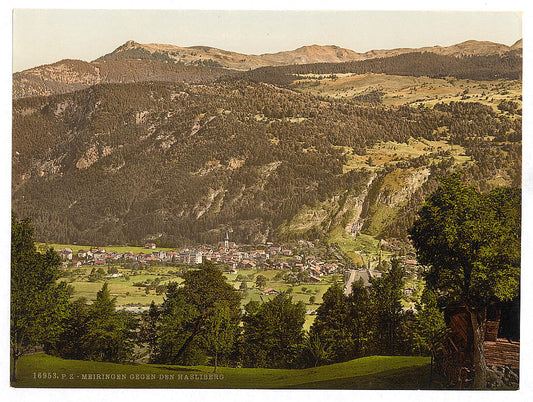 A picture of Meirngen, looking towards the Hasliberg, Bernese Oberland, Switzerland