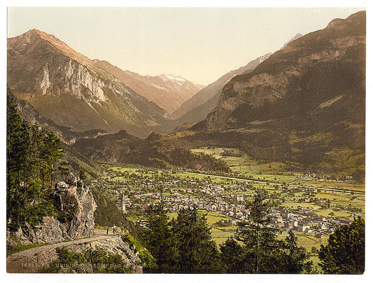 A picture of Meirngen, looking towards the Haslital, Bernese Oberland, Switzerland
