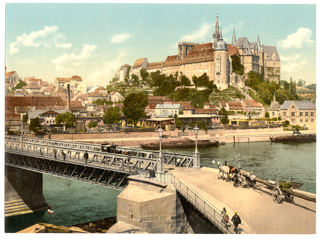 A picture of Meissen, towards the Albrechtsburg, Saxony, Germany