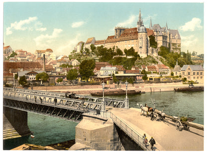A picture of Meissen, towards the Albrechtsburg, Saxony, Germany