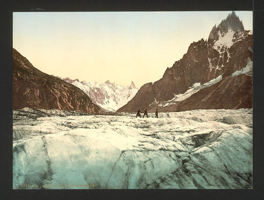 A picture of Mer de Glace, Mont Blanc, Chamonix Valley, France