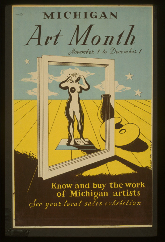 A picture of Michigan art month Know and buy the work of Michigan artists : See your local sales exhibition /