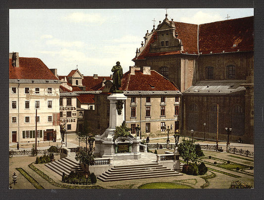 A picture of Mickiewicz Monument, Warsaw, Poland