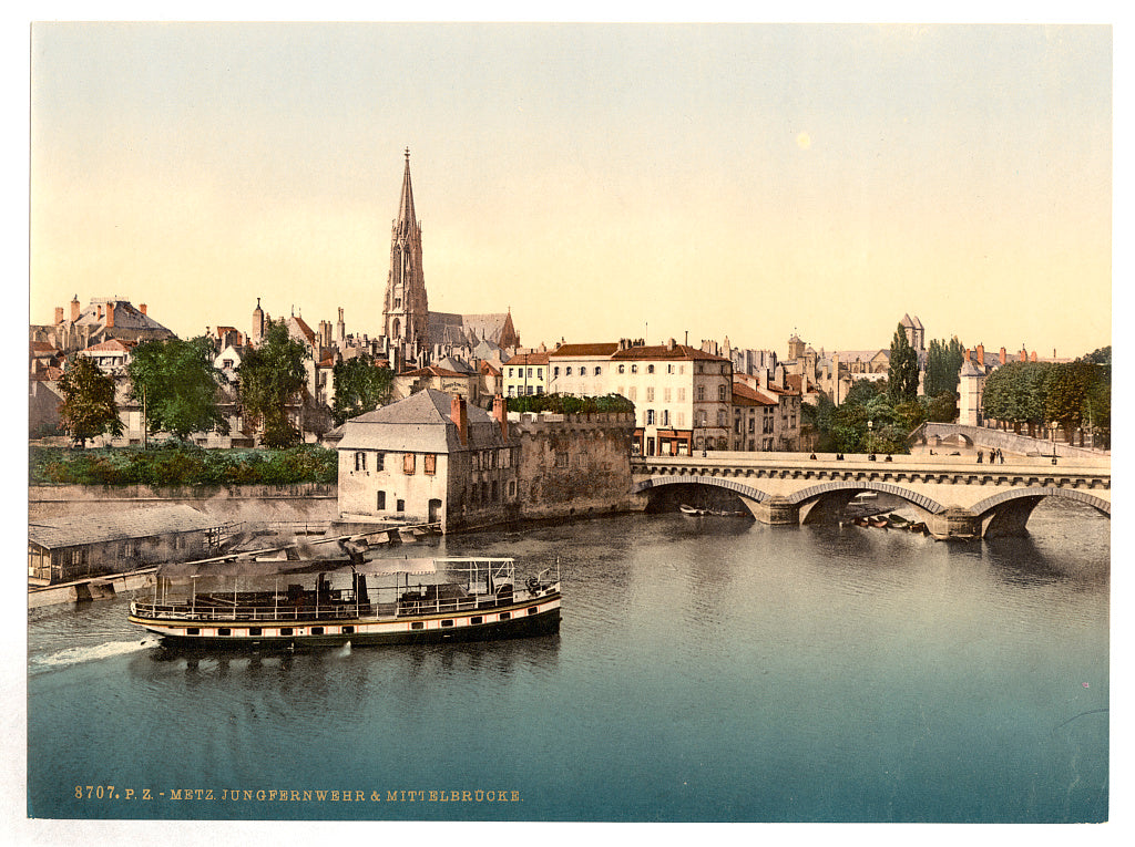 A picture of Middle Bridge, Metz, Alsace Lorraine, Germany