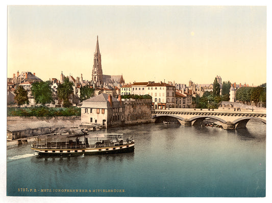 A picture of Middle Bridge, Metz, Alsace Lorraine, Germany