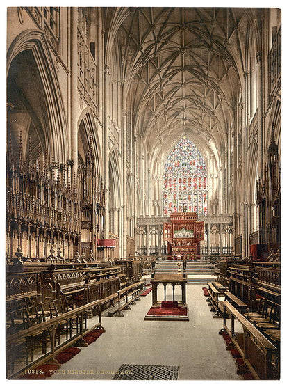 A picture of Minster, choir east, York, England