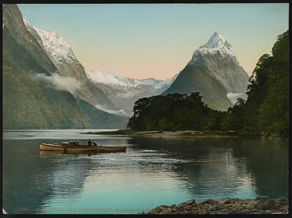 A picture of Mitre Peak and Sinbad Gully, Milford Sound