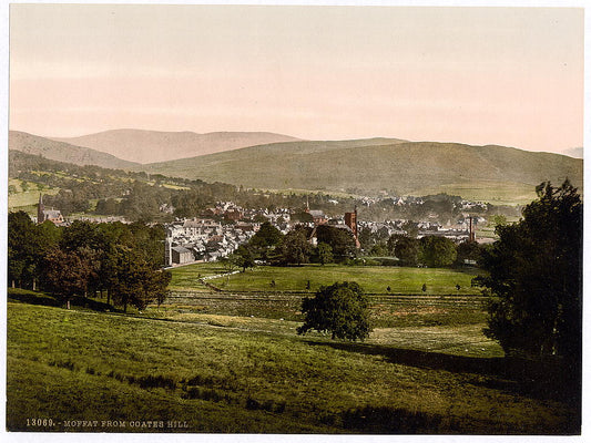 A picture of Moffat from Coates Hill, Scotland