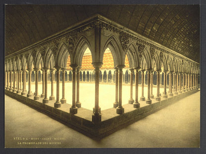 A picture of Monks' promenade, Mont St. Michel, France