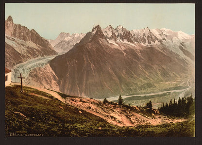 A picture of Mont Blanc, the chain from La Flégère, Chamonix Valley, France