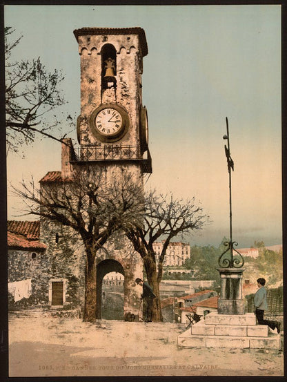 A picture of "Mont Chevalier," the tower and calvary, Cannes, Riviera