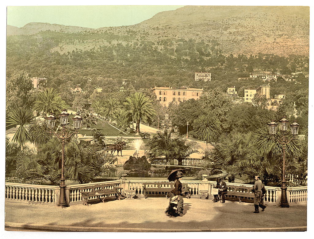 A picture of Monte Carlo Casino, gardens, Monaco (Riviera)