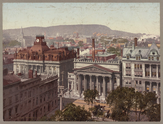 A picture of Montreal from Church of Notre Dame