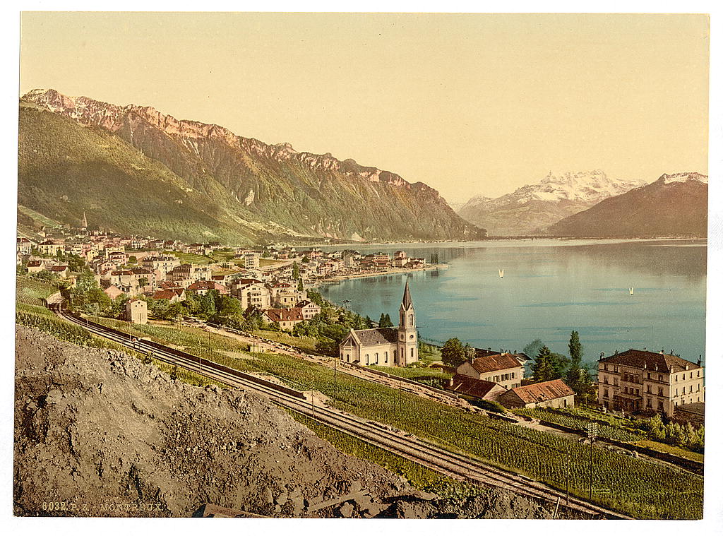 A picture of Montreux, general view, Geneva Lake, Switzerland