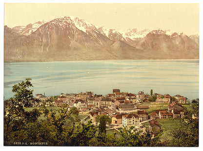 A picture of Montreux, Savoy Mountains, Geneva Lake, Switzerland